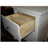 Image 2 : WHITE 2 DRAWER NIGHTSTAND