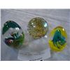 Image 1 : THREE ART GLASS PAPER WEIGHTS