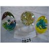 Image 2 : THREE ART GLASS PAPER WEIGHTS