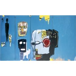 JEAN-MICHEL BASQUIAT (1961-1988) BLUE HEAD...