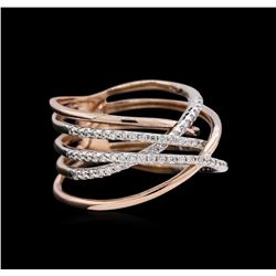 0.52 ctw Diamond Ring - 14KT Two-Tone Gold