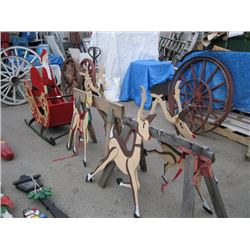 1 1 SANTA, SLEIGH AND REIN DEER