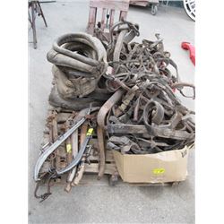 1 1 LOT OF HORSE COLLARS, HAYMES & HARNESS -16