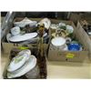 Image 1 : 1 3 BOXES OF ASSORTED TEA CUPS, PLATTERS, LIQUOR SET ETC-17