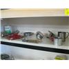 Image 1 : 1 SMALL LOT OF METAL CUPS, HAND MIXER, CAN OPENER, ETC