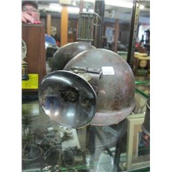 1 MINERS HARD HAT WITH GAS LIGHT