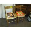 Image 1 : 1 2 CHILDRENS CHAIRS