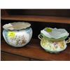 Image 1 : 1 2 LARGE PAINTED BOWLS