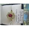 Image 1 : 1 LADIES 14K RUBY & DIAMOND RING 1.3 TCW W/A $8,660.