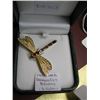 Image 1 : 1 14K GOLD DRAGON FLY BROOCH (6.2 G)
