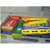 Image 1 : 1 FLAT OF TOY TRUCKS AND DOUBLE DECKER BUSSES