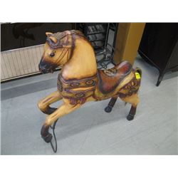 1 CARVED & PAINTED HORSE FIGURINE