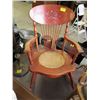 Image 1 : 1 SPINDLE BACK ROCKING CHAIR WITH CANE INLAY -31