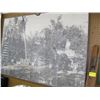 Image 1 : 1 LARGE WALL MOUNT PICTURE OF PICKERS IN ORCHARD