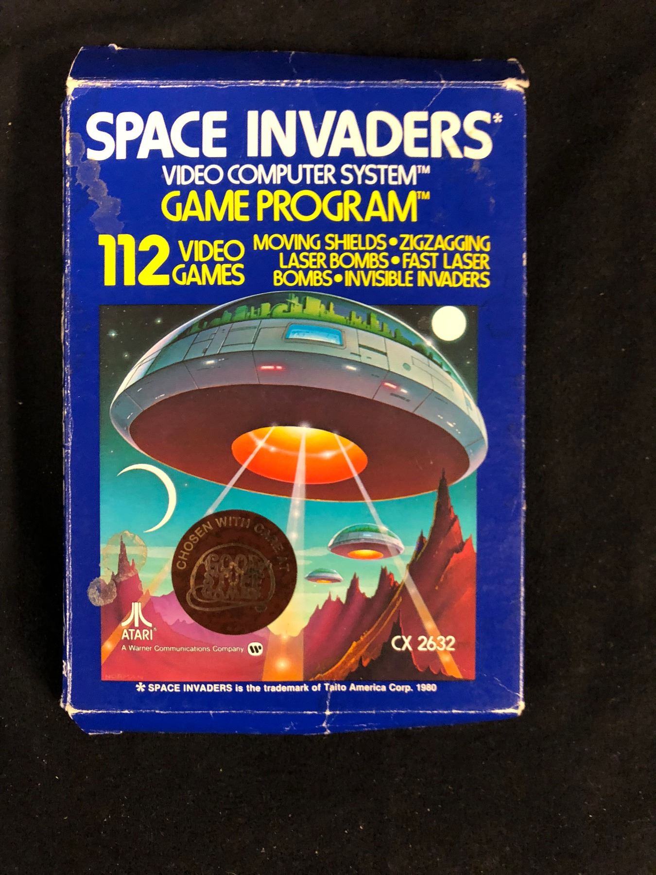 ATARI SPACE INVADERS GAME PROGRAM 112 VIDEO GAMES IN BOX