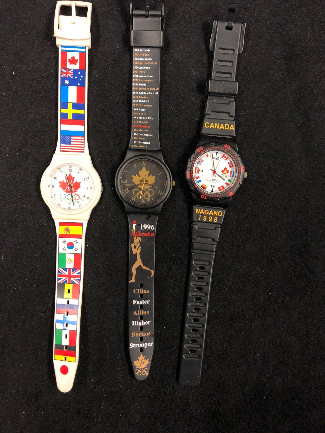 OLYMPIC SWATCH WATCH LOT