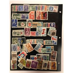 CANADIAN STAMPS LOT (VARIOUS YEARS, USED & UNUSED)