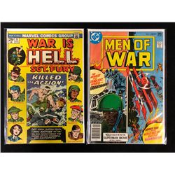 WAR IS HELL #8 & MEN OF WAR #2 COMIC BOOK LOT