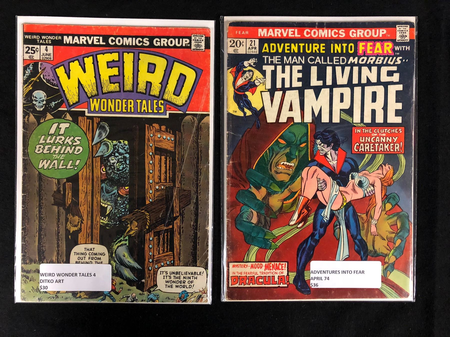 Marvel Comic Book Lot Weird Wonder Tales 4 The Living Vampire 21 Marvel Comic Book Lot Weird Wonder Tales 4 The Living Vampire 21