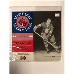 1966-67 Esso Toronto Maple Leafs Hockey Talks #10 BOB PULFORD