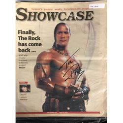 THE ROCK AUTOGRAPHED SHOWCASE MAGAZINE