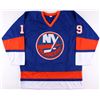 Image 3 : Bryan Trottier Signed Islanders Jersey Inscribed "HOF '97" (JSA COA)