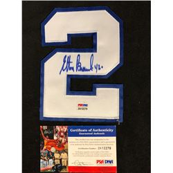 ELTON BRAND AUTOGRAPHED JERSEY NUMBER W/ PSA COA
