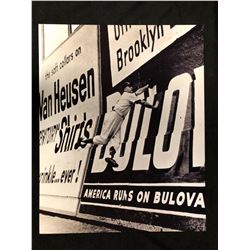 VINTAGE BROOKLYN DODGERS 16" X 20" BLACK & WHITE PRINT