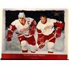 Image 1 : DETROIT'S STEEL WHEELS (HOWE & YZERMAN) 11" X 18" PRINT BY GLEN GREEN