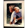 Image 1 : THE KING & THE BEAR  16" X 20" GOLF ART PRINT BY GLEN GREEN
