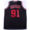 Image 1 : Dennis Rodman Signed Bulls Jersey (PSA COA)