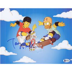 Tony Hawk Signed  The Simpsons  8.5  x 11  Photo (Beckett COA)