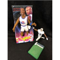 MICHAEL JORDAN SPACE JAM 10" FIGURE & FOOTBALL FIGURE