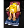 Image 1 : M& M in Recliner w/Remote - Yellow Peanut M& M Dispenser - Novelty Toy