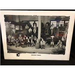 CALGARY FLAMES "ROAD TRIP" TEAM AUTOGRAPHED 30" X 20" PRINT