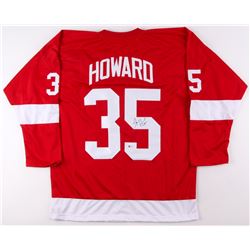 Jimmy Howard Signed Red Wings Jersey (Beckett COA)