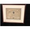 Image 1 : CONFEDERATE STATES OF AMERICA LOAN CERTIFICATE ($500) 22" X 18" FRAMED