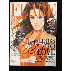 JOSS STONE AUTOGRAPHED FLARE MAGAZINE