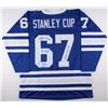 Image 1 : Toronto Maple Leafs "Stanley Cup" Jersey Signed By (4) With Kelly,  Baun, Bower &  Hillman (JSA COA)