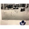 Image 2 : TORONTO MAPLE LEAFS "FINE TUNING THE OPERATION" TEAM AUTOGRAPHED 30" X 20" PRINT