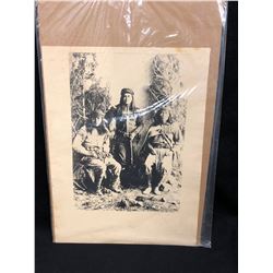 CIRCA 1950'S NATIVE AMERICAN INDIAN PHOTO (11" X 14")