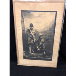 CIRCA 1950'S NATIVE AMERICAN INDIAN PHOTO (11" X 14")