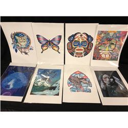 NATIVE ART PRINT LOT  (12" X 18") BY HUBERT BILLY
