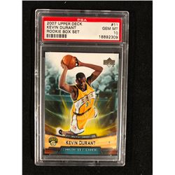 2007 UPPER DECK #11 KEVIN DURANT ROOKIE BOX SET(GEM MT 10) PSA GRADED