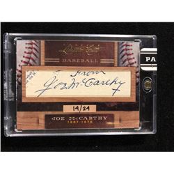 2011 Donruss Limited Cuts Auto Joe McCarthy