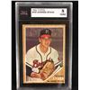 Image 1 : 1962 TOPPS #100 WARREN SPAHN (8 NMM) KSA GRADED