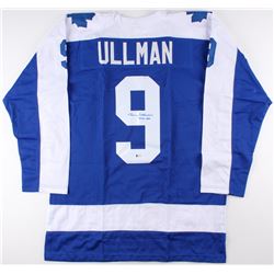 Norm Ullman Signed Maple Leafs Throwback Jersey Inscribed "HOF 82" (Beckett COA)