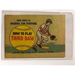FINER POINTS OF BASEBALL FOR EVERYONE "HOW TO PLAY THIRD BASE" COMIC MINI PROMO
