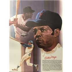 WILLIE MAYS COCA COLA ADVERTISING POSTER (18" X 30")