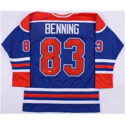 Matt Benning Signed Oilers Jersey (Beckett COA)